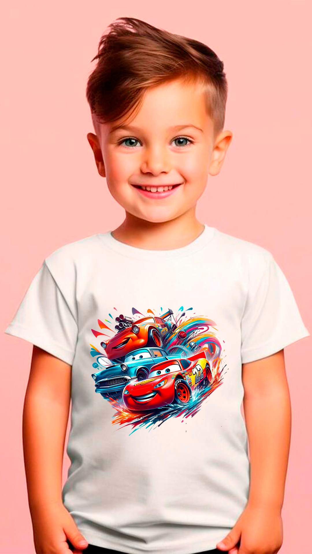Remera infantil estampada Cars