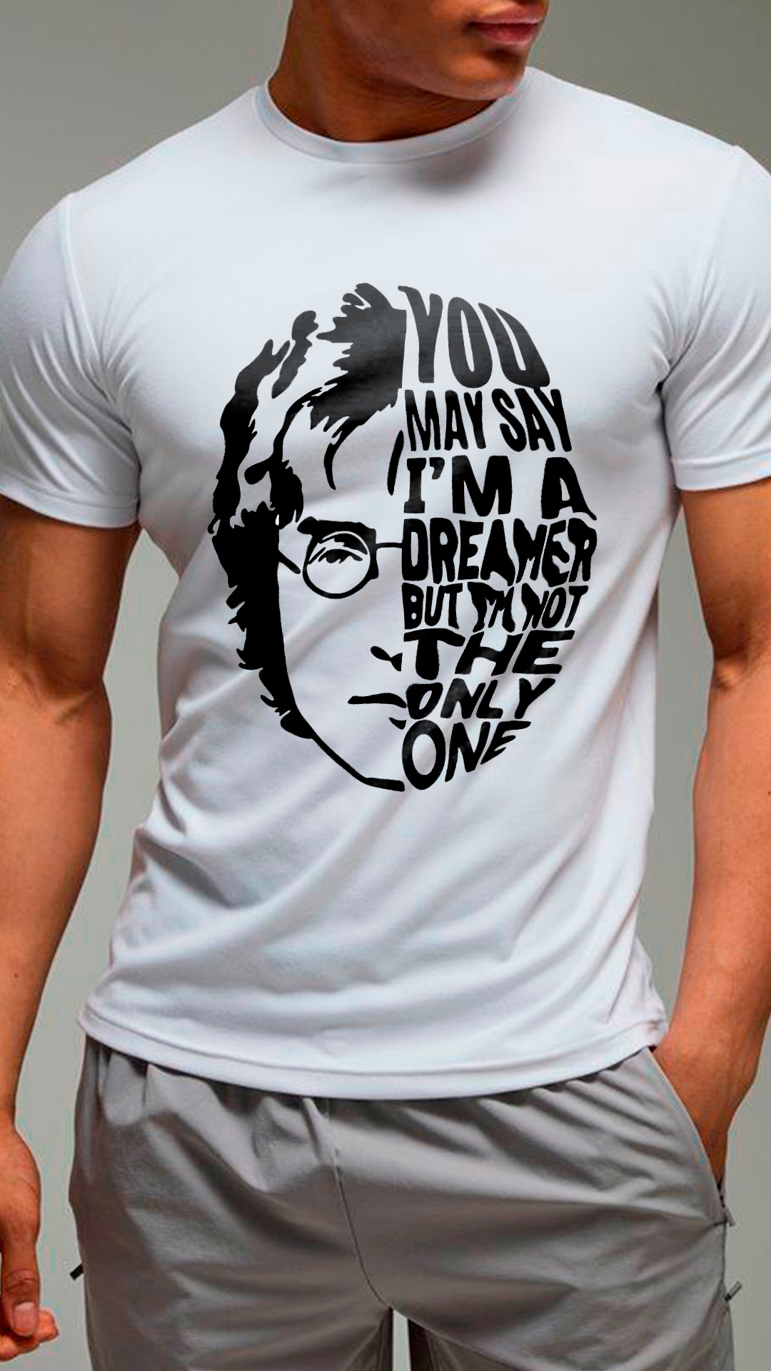 Remera estampada Jhon Lennon