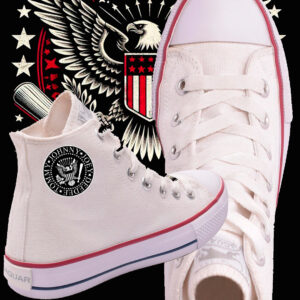 Zapatillas caña alta estampadas Ramones