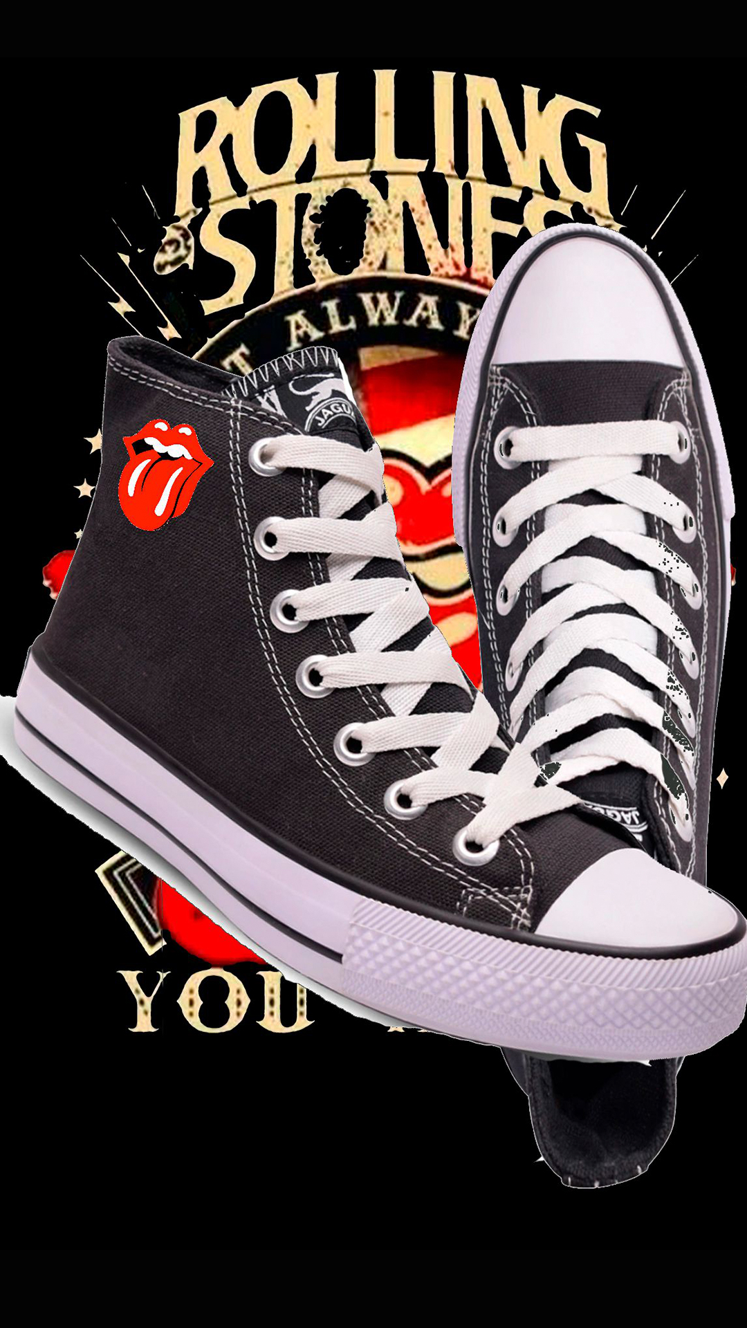 Zapatillas caña alta estampadas Rollig Stone - Image 3